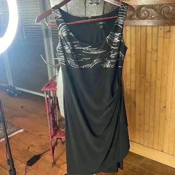 MSK women’s size 6 sleeveless formal dress with beautiful, cover-up blazer. - Picture 9 of 13